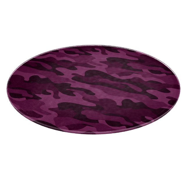 Tyrian Purple Monocolor Camo Cutting Board (Corner)