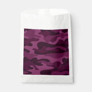 Tyrian Purple Monocolor Camo Favour Bag