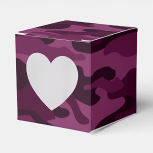 Tyrian Purple Monocolor Camo Favour Box