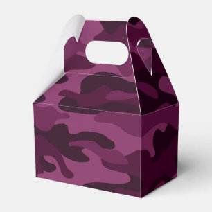 Tyrian Purple Monocolor Camo Favour Box