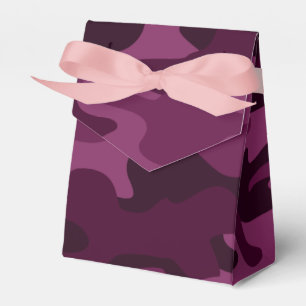 Tyrian Purple Monocolor Camo Favour Box