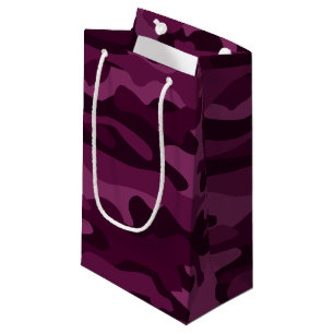 Tyrian Purple Monocolor Camo Small Gift Bag