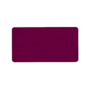 Tyrian Purple Solid Colour Label