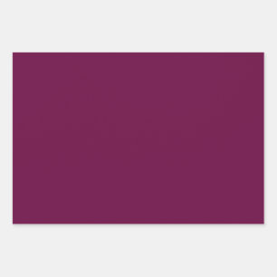 Tyrian Purple Solid Colour Wrapping Paper Sheet