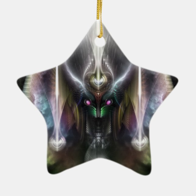 Tyrinan The Horikin God Of War Ceramic Ornament (Back)