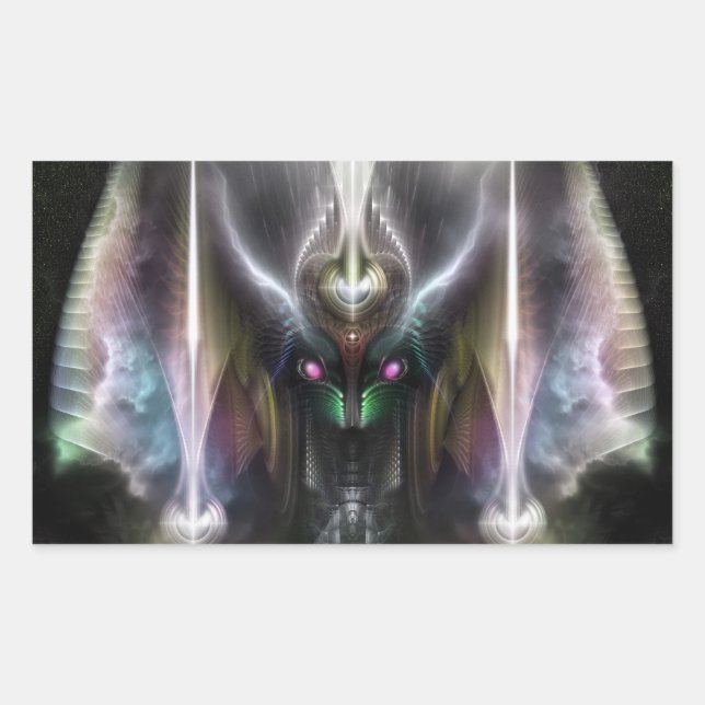 Tyrinan The Horikin God Of War Rectangular Sticker (Front)