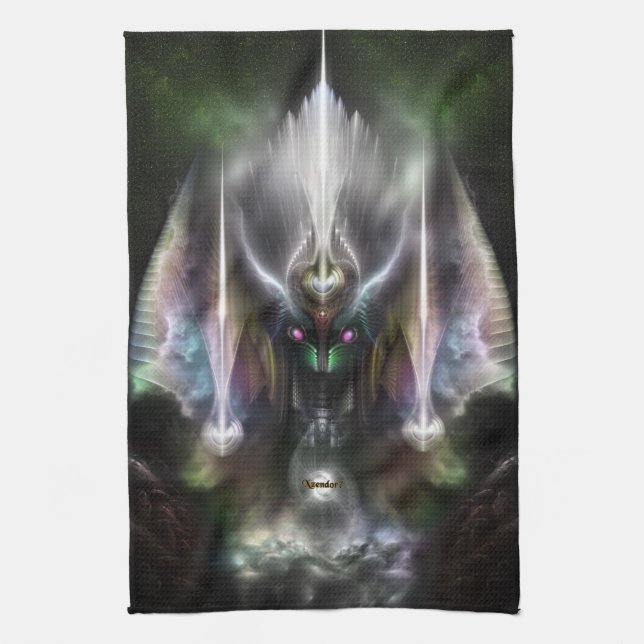 Tyrinan The Horikin God Of War Tea Towel (Vertical)