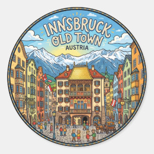 Tyrol Austria Classic Round Sticker