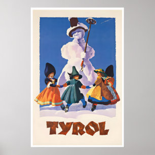 Tyrol Print Austria Ski Poster Austrian Art