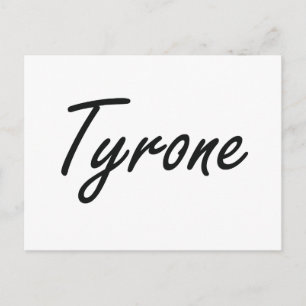 Tyrone Artistic Name Design Postcard