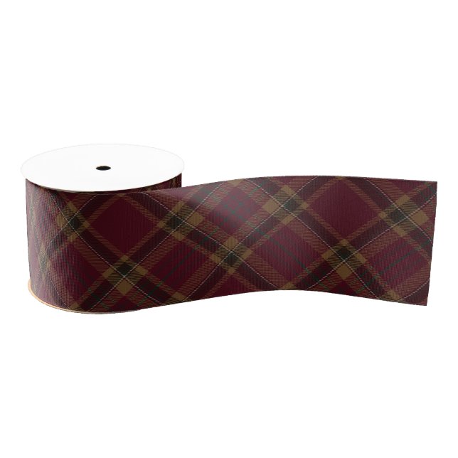Tyrone County Argyle Tartan Plaid Pattern Grosgrain Ribbon (Spool)