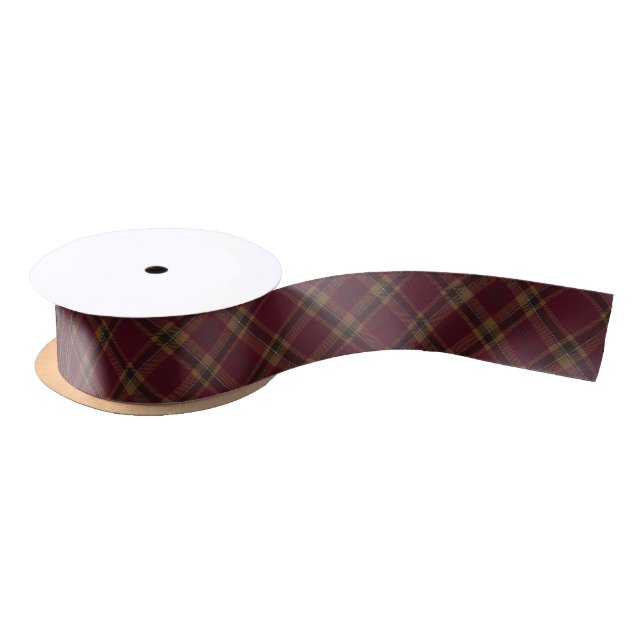 Tyrone County Argyle Tartan Plaid Pattern Satin Ribbon (Spool)