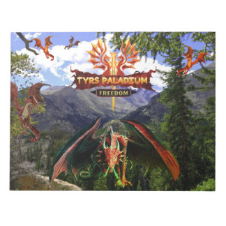 Tyrs Paladium Red Dragons Notepad