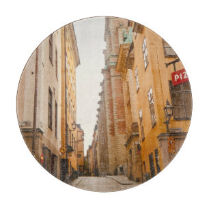 Tyska Brinken, Gamla Stan, Old Town, Stockholm Cutting Board