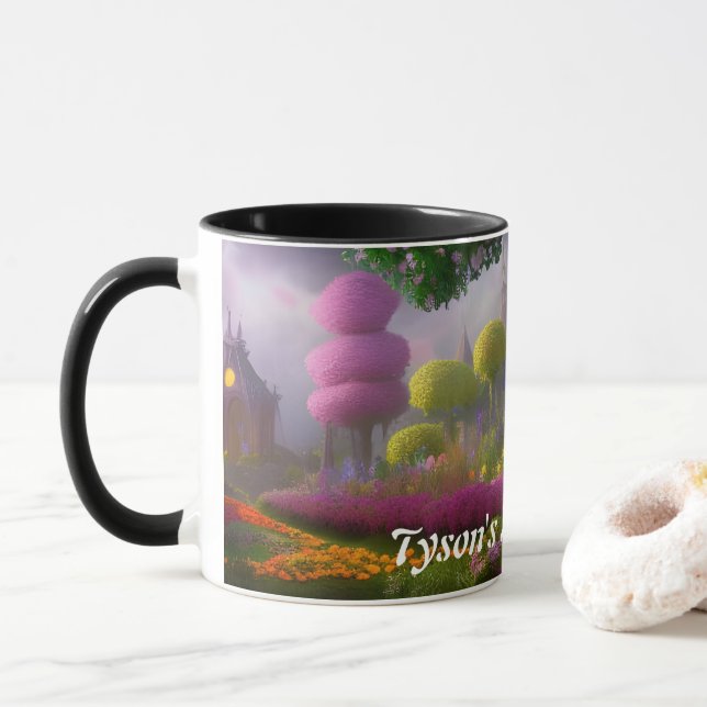 Tyson's Morning Tea Personalised Customisable Mug (With Donut)