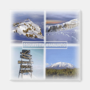 TZ0019 Africa,Tanzania, Mount kilimanjiaro Fridge Magnet