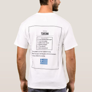 Tzatziki Recipe T-Shirt Greek Yogurt Dip Tee