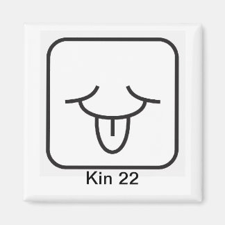 Tzolkin Vento Branco Kin 22 Magnet