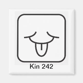 Tzolkin Vento Branco Kin 242 Magnet