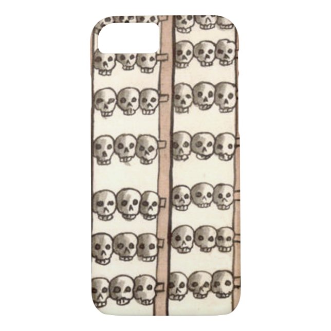 Tzompantli Skull Rack Aztec Case-Mate iPhone Case (Back)