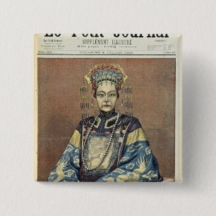 Tz'U-Hsi Empress Dowager of China 15 Cm Square Badge