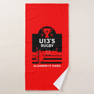 U13 Junior Rugby Players Bath Towel