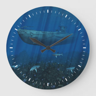 U99 Submarine Large Clock