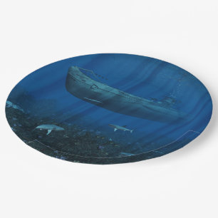 U99 Submarine Paper Plate