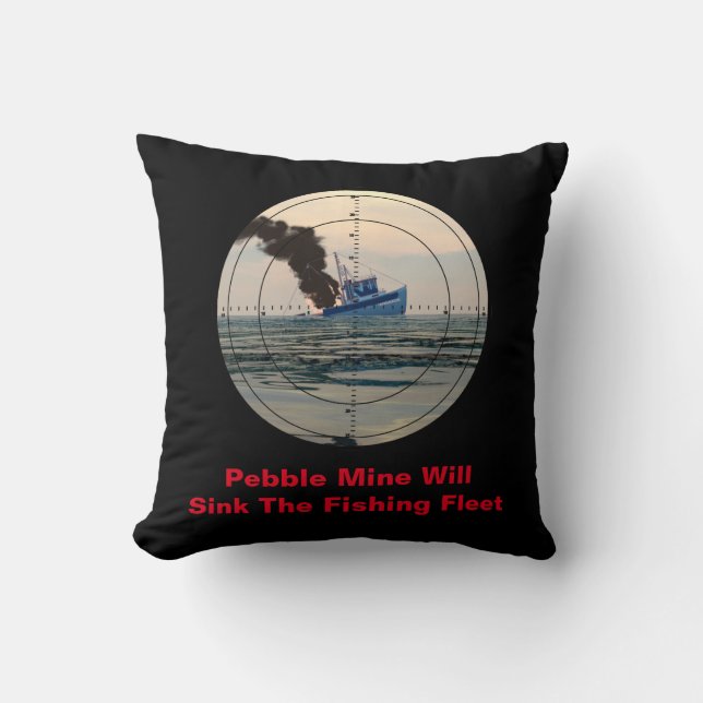 U-29 - Stop Pebble Mine Cushion (Front)