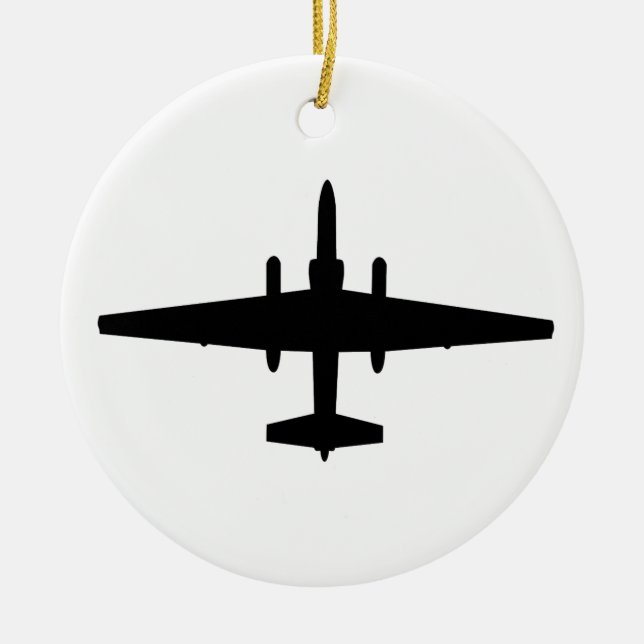 U-2 Dragon Lady Ceramic Tree Decoration (Front)