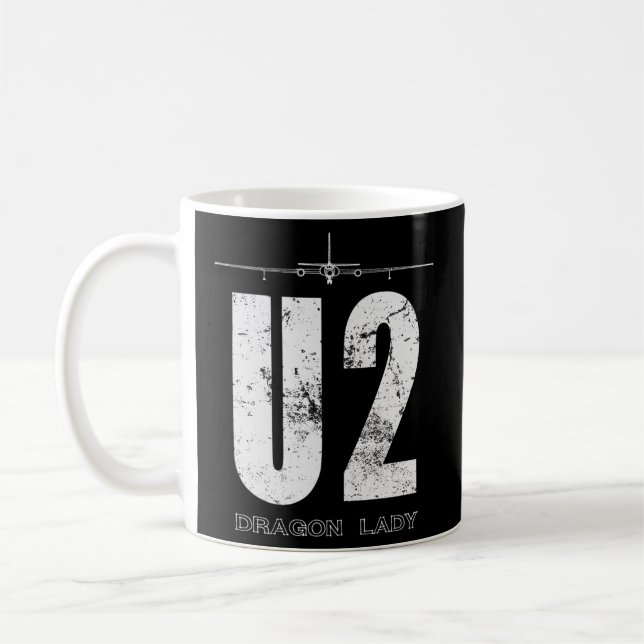 U-2 Dragon Lady Spy Plane Coffee Mug (Left)