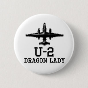U-2 Spy Plane 6 Cm Round Badge