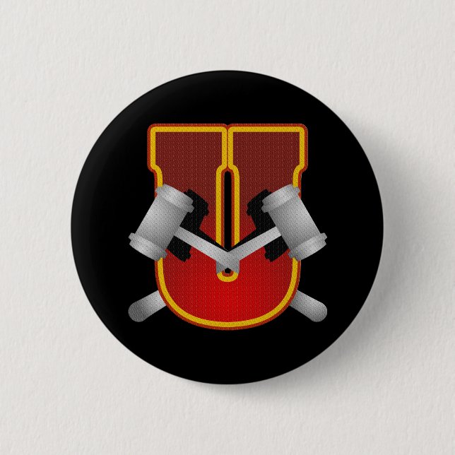 U as University Theme Button (Front)
