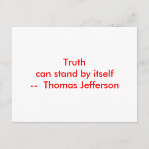 !!! U Create Truth  can stand by itself Postcard