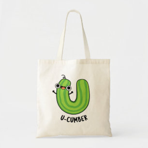 U-cumber Funny Cucumber Pun Tote Bag