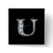"U" Diamond Bling Button
