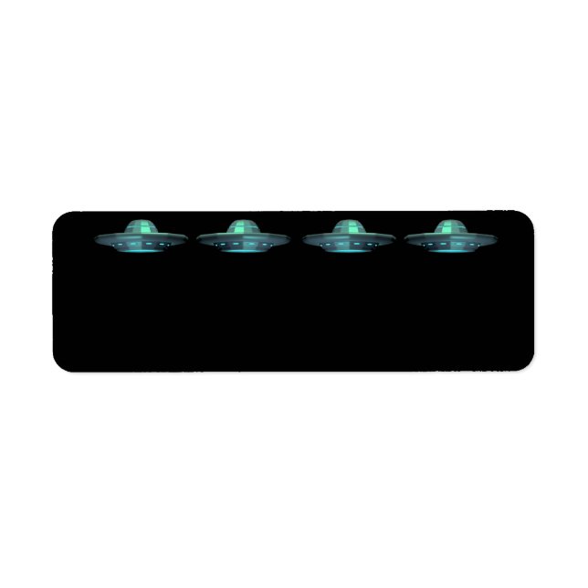 U.F.O. Flying Saucer ADDRESS LABELS  (Front)