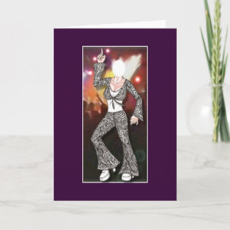 U Fill Photo Female Disco Dancer Card