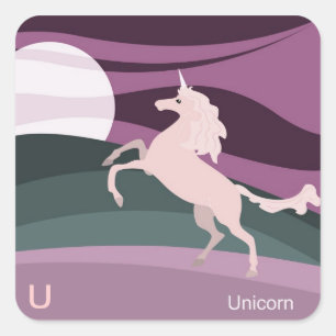 U for unicorn Sticker