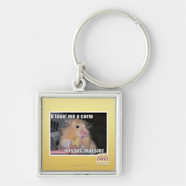 U found me a corn key ring (Front)