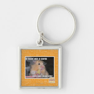 U found me a corn key ring