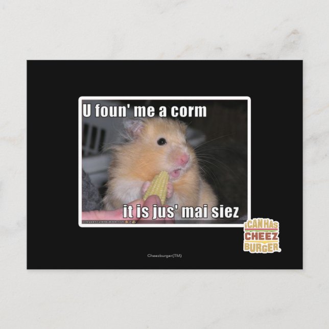 U found me a corn postcard (Front)