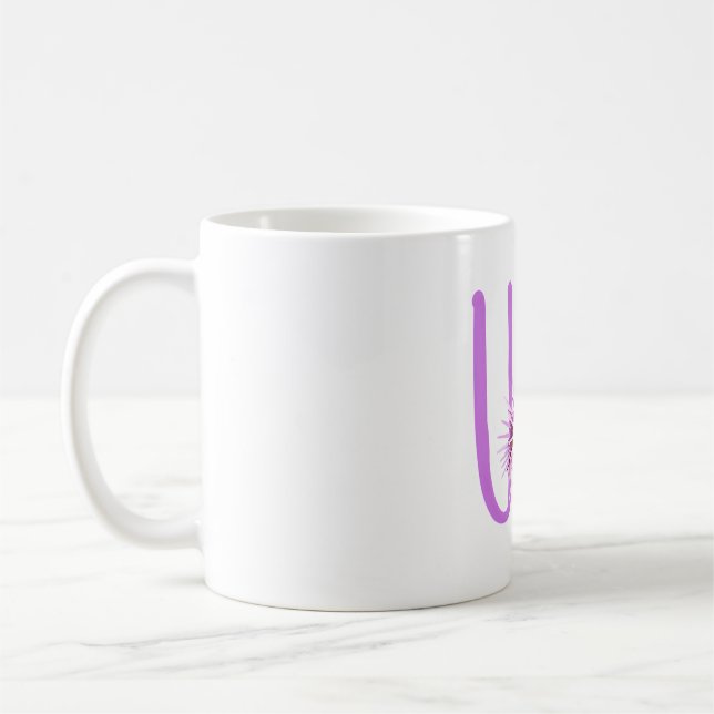 U is for  Urchin Coffee Mug (Left)