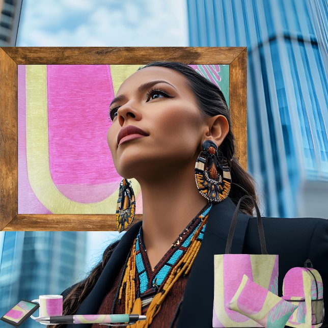 "U"  LUMBAR CUSHION (
 Get the full “U” collection at: https://bit.ly/SmartArtIIZazzle. )