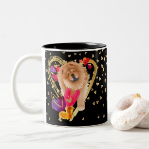 U MAKE MY HEART GO BLING - Chow mug