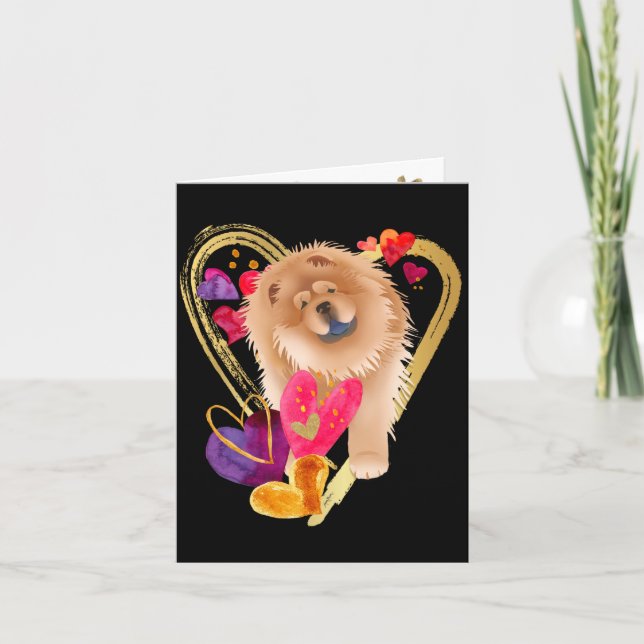 U MAKE MY HEART GO BLING - Red Chow art cards (Front)