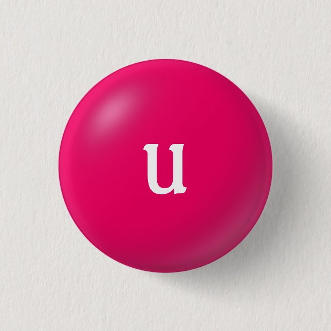 U Monogram Button (Front)