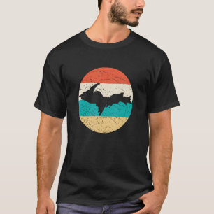 U.P. Yooper Retro Vintage Circle Upper Peninsula O T-Shirt