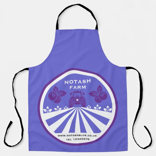 U-Pick Blueberry Farm Promotion Apron (Front)