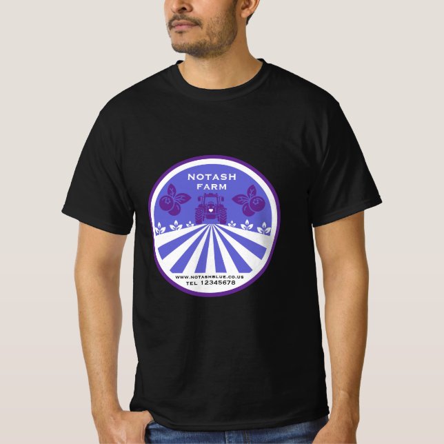 U-Pick Blueberry Farm Promotion T-Shirt (Front)